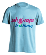 sky blue "Always Bulking" T-shirt