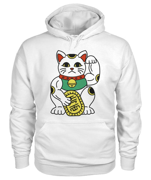 white "Health is Wealth" pullover hoodie